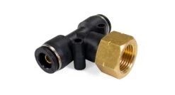 GENERIC 3/8" Female NPT To 3/8" PTC Union Tee