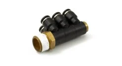 GENERIC 1/2" Male NPT To 6x 5/16" PTC Fitting (6 Way Banjo) -HornBlasters Sales Store FT 8M5DY 6 H 3