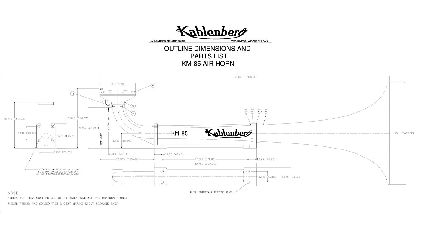 The Destroyer KM-85 Air Horn 3 The Destroyer KM-85 Air Horn - Image 3