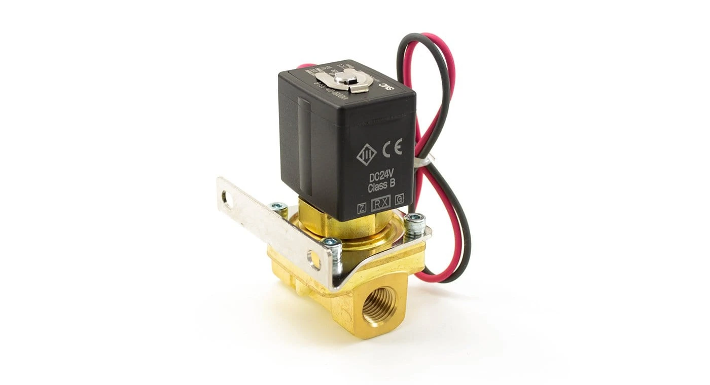 SMC Brass 1/4" 24-Volt Electric Air Valve 2 SMC Brass 1/4" 24-Volt Electric Air Valve - Image 2