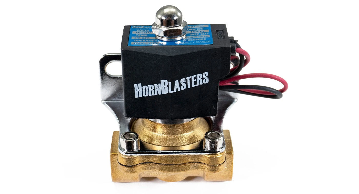 HornBlasters Brass 1/2" 24 Volt Electric Air Valve 3 HornBlasters Brass 1/2" 24 Volt Electric Air Valve - Image 3